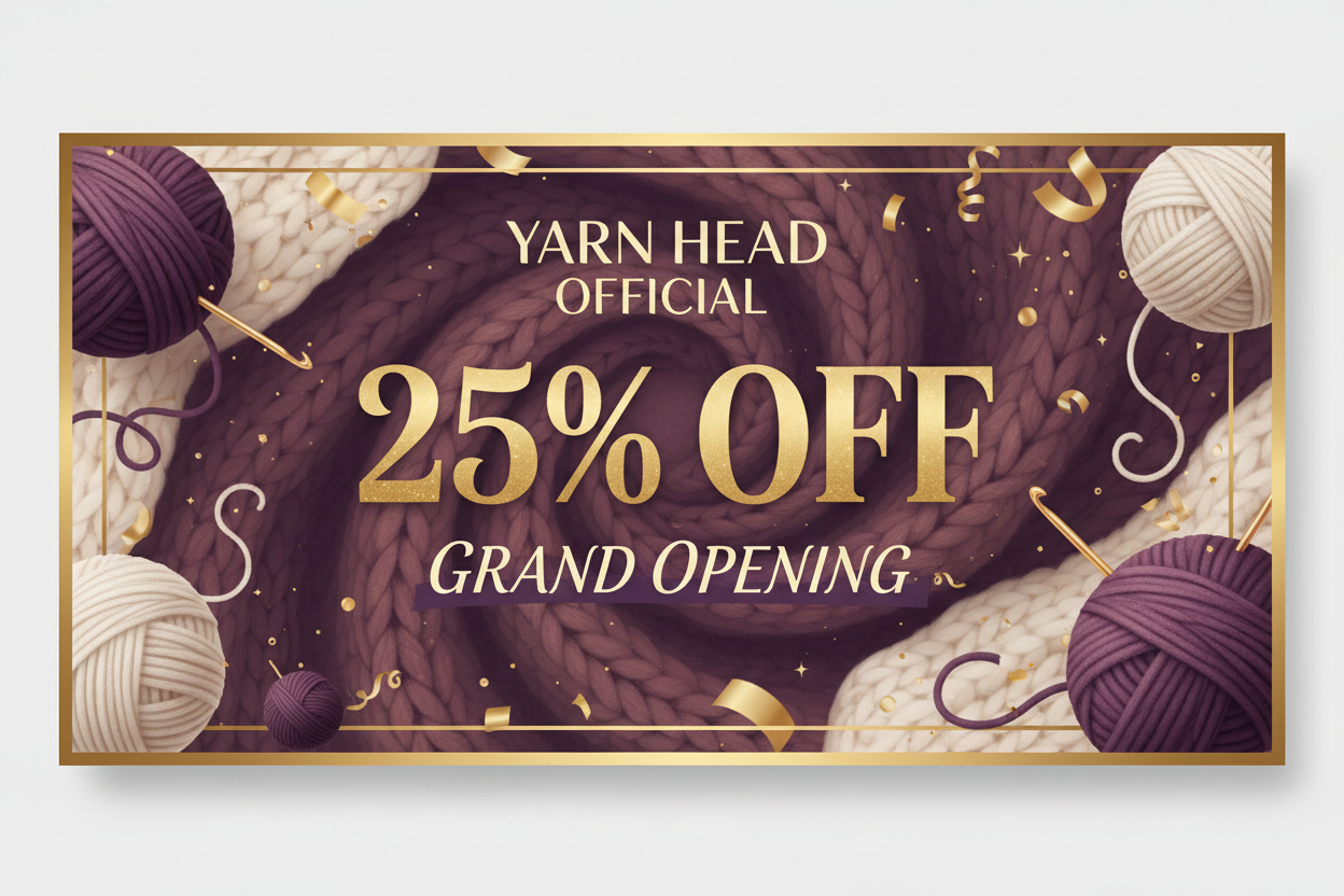 🧶 Grand Opening: Yarn Head Official Is Now Live