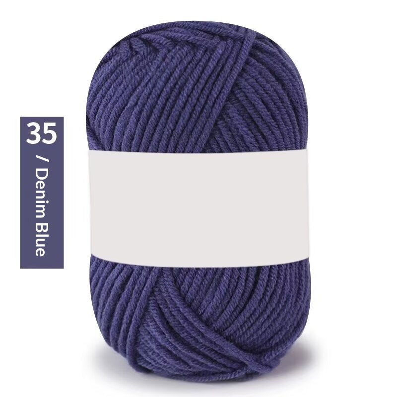 Premium Milk Cotton Yarn (Single Skeins) (50-gram White-label Milk Cotton Yarn)