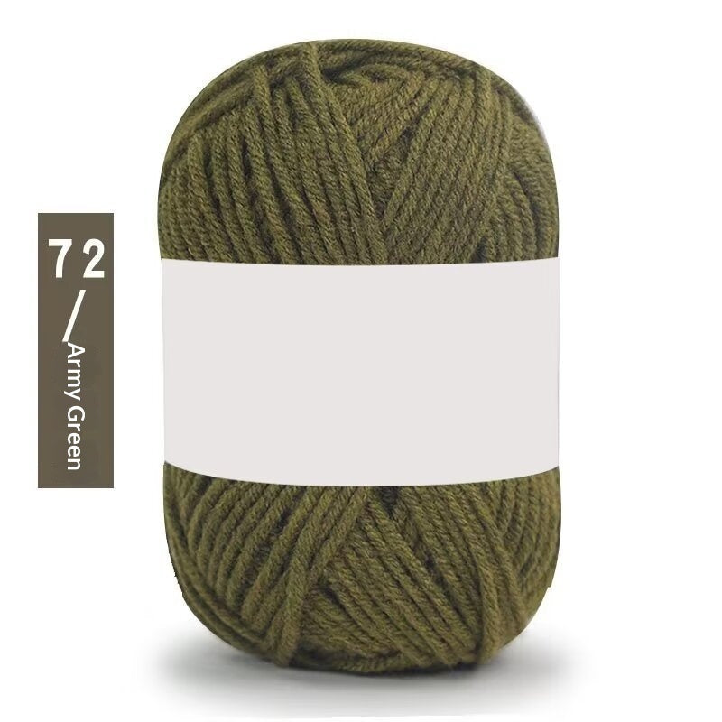 Premium Milk Cotton Yarn (Single Skeins) (50-gram White-label Milk Cotton Yarn)