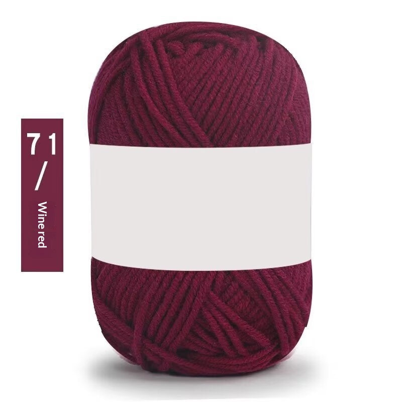 Premium Milk Cotton Yarn (Single Skeins) (50-gram White-label Milk Cotton Yarn)