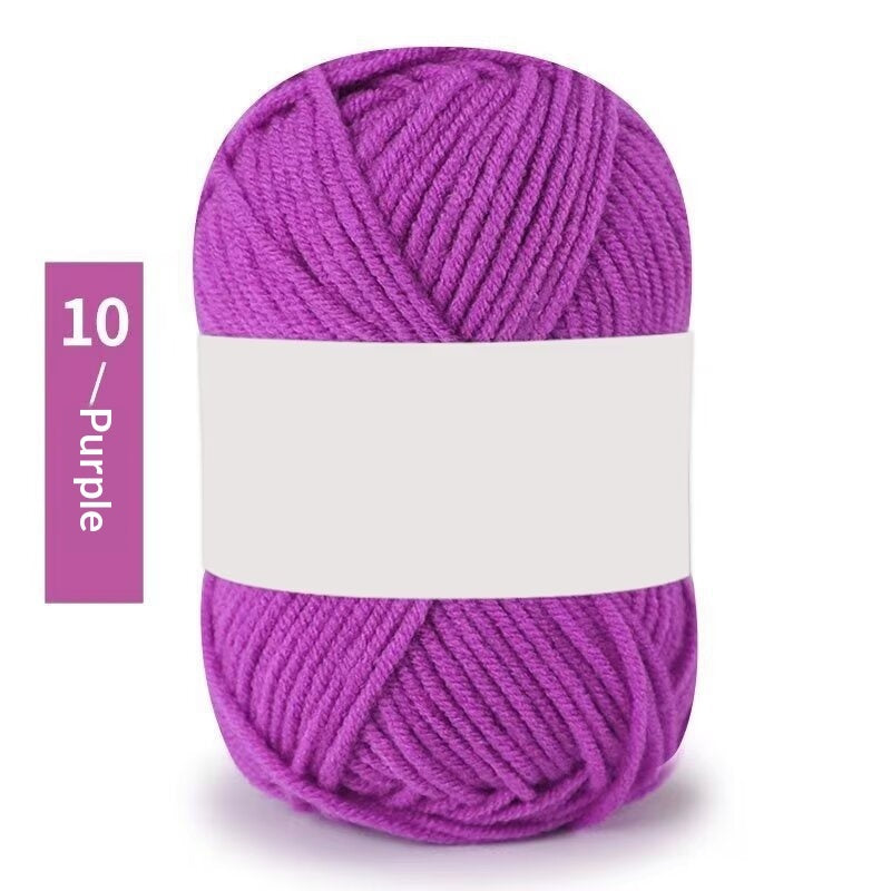 Premium Milk Cotton Yarn (Single Skeins) (50-gram White-label Milk Cotton Yarn)