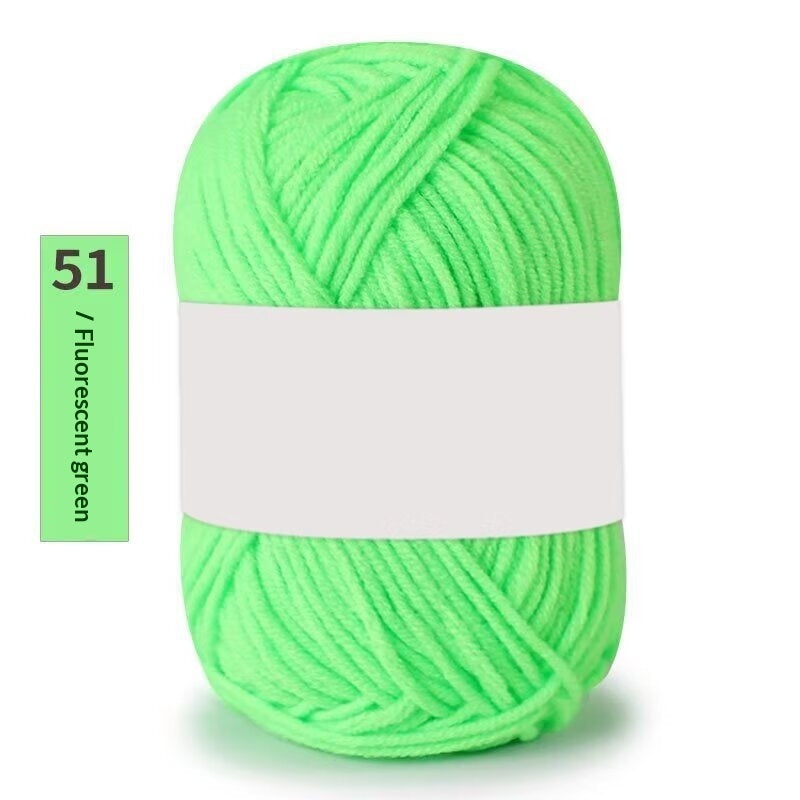 Premium Milk Cotton Yarn (Single Skeins) (50-gram White-label Milk Cotton Yarn)
