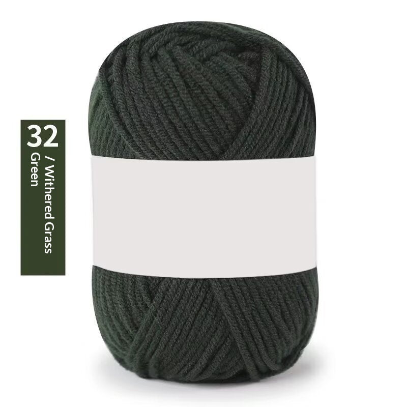 Premium Milk Cotton Yarn (Single Skeins) (50-gram White-label Milk Cotton Yarn)