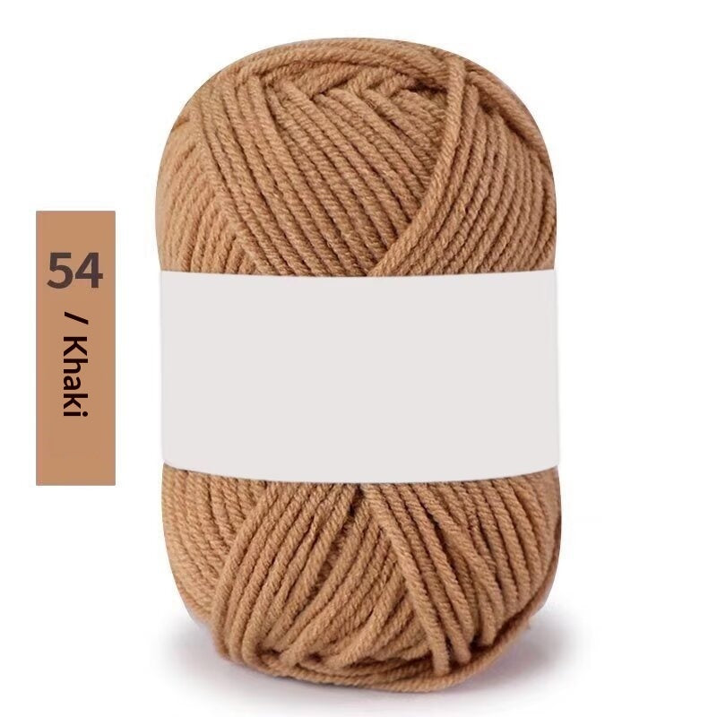 Premium Milk Cotton Yarn (Single Skeins) (50-gram White-label Milk Cotton Yarn)