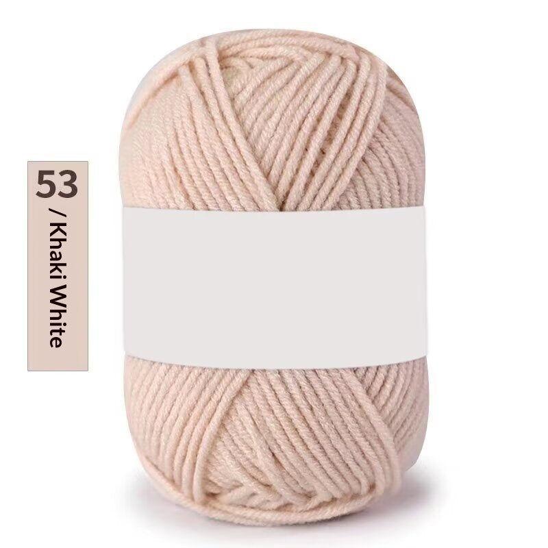Premium Milk Cotton Yarn (Single Skeins) (50-gram White-label Milk Cotton Yarn)