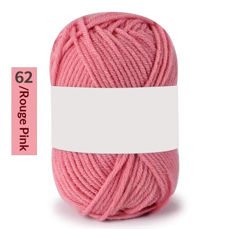 Premium Milk Cotton Yarn (Single Skeins) (50-gram White-label Milk Cotton Yarn)