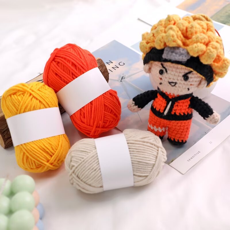 Premium Milk Cotton Yarn (Single Skeins) (50-gram White-label Milk Cotton Yarn)