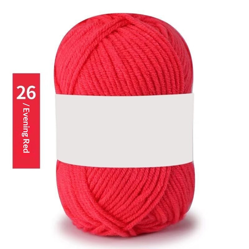 Premium Milk Cotton Yarn (Single Skeins) (50-gram White-label Milk Cotton Yarn)