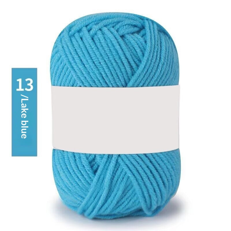 Premium Milk Cotton Yarn (Single Skeins) (50-gram White-label Milk Cotton Yarn)