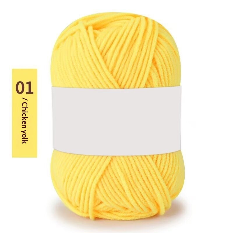 Premium Milk Cotton Yarn (Single Skeins) (50-gram White-label Milk Cotton Yarn)