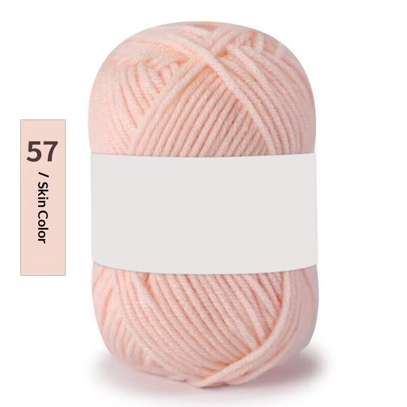 Premium Milk Cotton Yarn (Single Skeins) (50-gram White-label Milk Cotton Yarn)