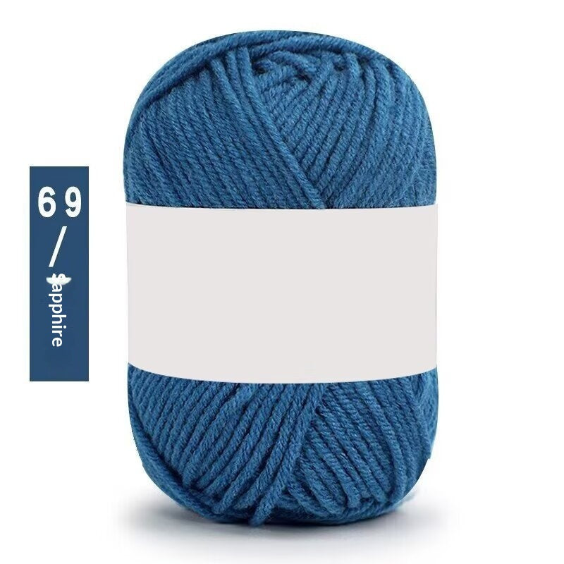 Premium Milk Cotton Yarn (Single Skeins) (50-gram White-label Milk Cotton Yarn)