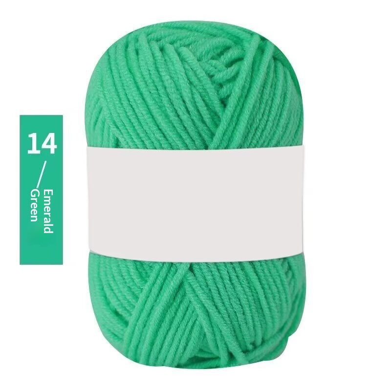 Premium Milk Cotton Yarn (Single Skeins) (50-gram White-label Milk Cotton Yarn)