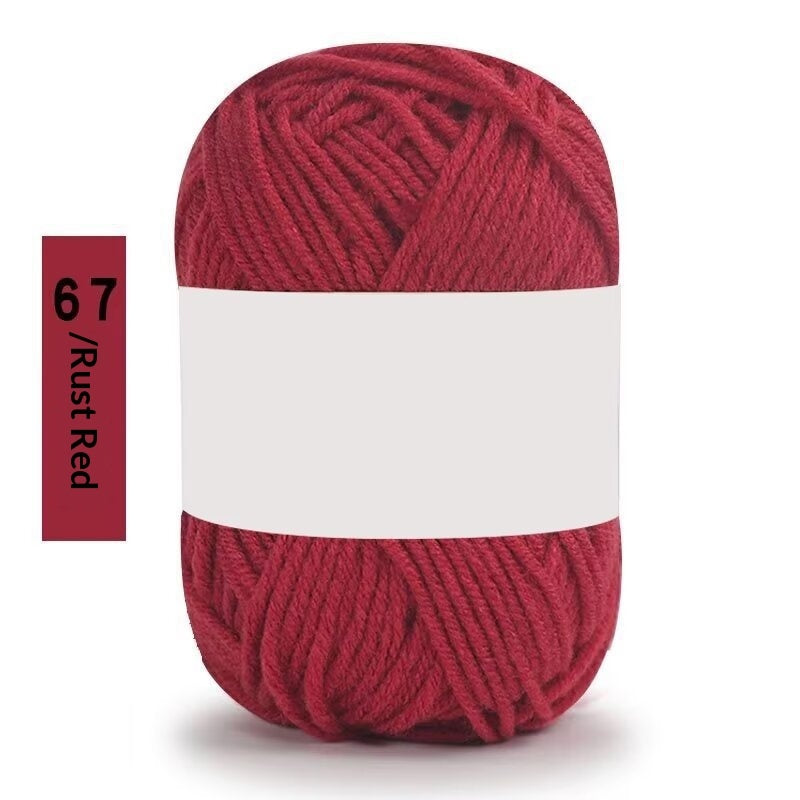 Premium Milk Cotton Yarn (Single Skeins) (50-gram White-label Milk Cotton Yarn)