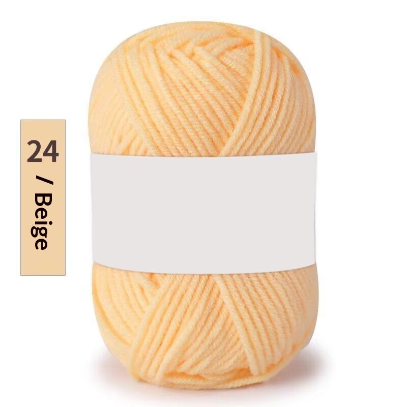 Premium Milk Cotton Yarn (Single Skeins) (50-gram White-label Milk Cotton Yarn)