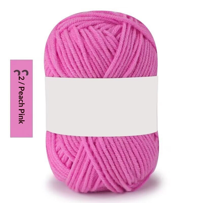 Premium Milk Cotton Yarn (Single Skeins) (50-gram White-label Milk Cotton Yarn)