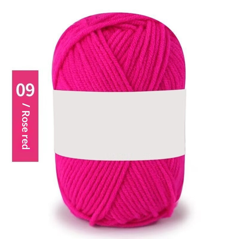 Premium Milk Cotton Yarn (Single Skeins) (50-gram White-label Milk Cotton Yarn)