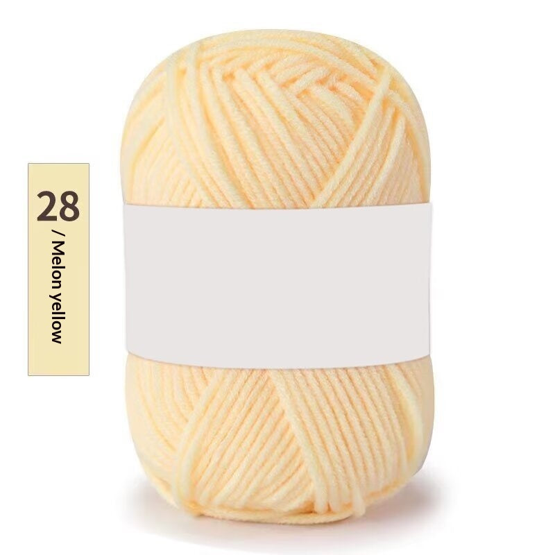 Premium Milk Cotton Yarn (Single Skeins) (50-gram White-label Milk Cotton Yarn)