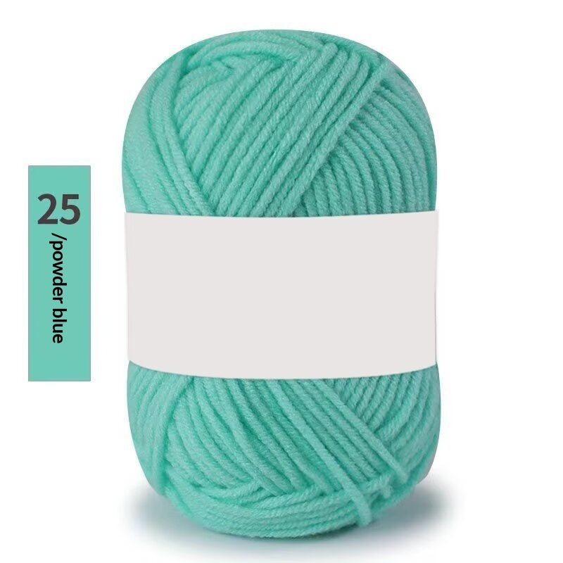 Premium Milk Cotton Yarn (Single Skeins) (50-gram White-label Milk Cotton Yarn)