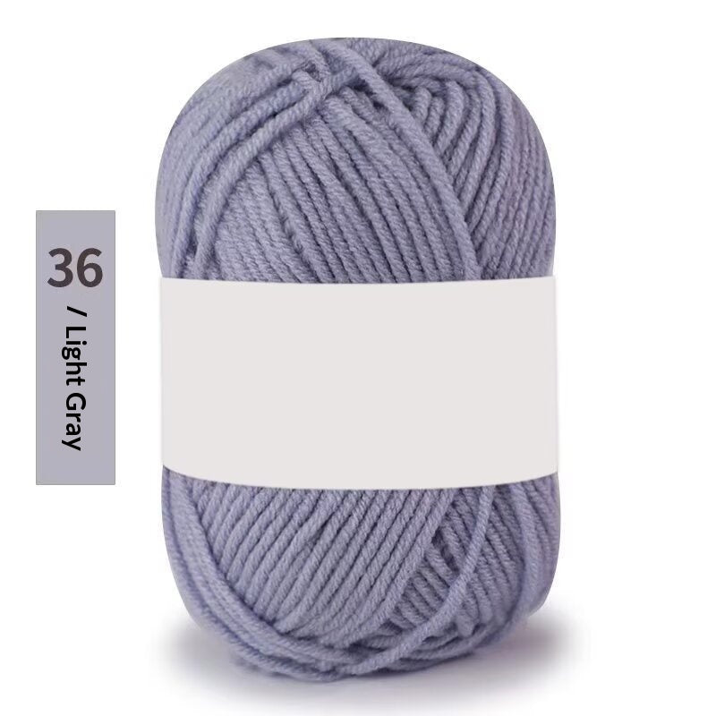 Premium Milk Cotton Yarn (Single Skeins) (50-gram White-label Milk Cotton Yarn)